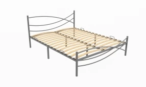 Кровать Калифорния Металл, 160х190 мм, Серый муар, Серый муар, 1630